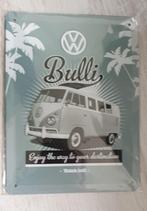 metalen plaat nostalgic art vw volkswagen bus en kever, Huis en Inrichting, Woonaccessoires | Wanddecoraties, Ophalen of Verzenden