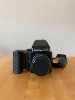 Mamiya 645 + 80 mm lens f2.8, analoge camera medium format, Audio, Tv en Foto, Fotocamera's Analoog, Ophalen of Verzenden, Gebruikt