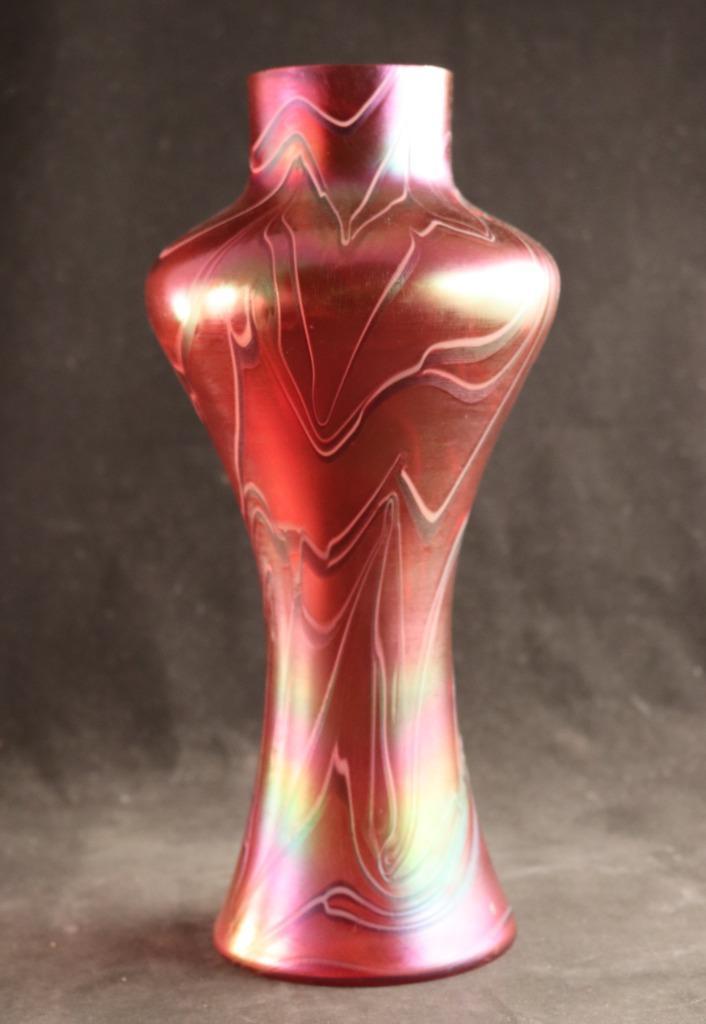 Mooie grote Jugendstil vaas, Antiek en Kunst, Antiek | Glas en Kristal, Ophalen of Verzenden