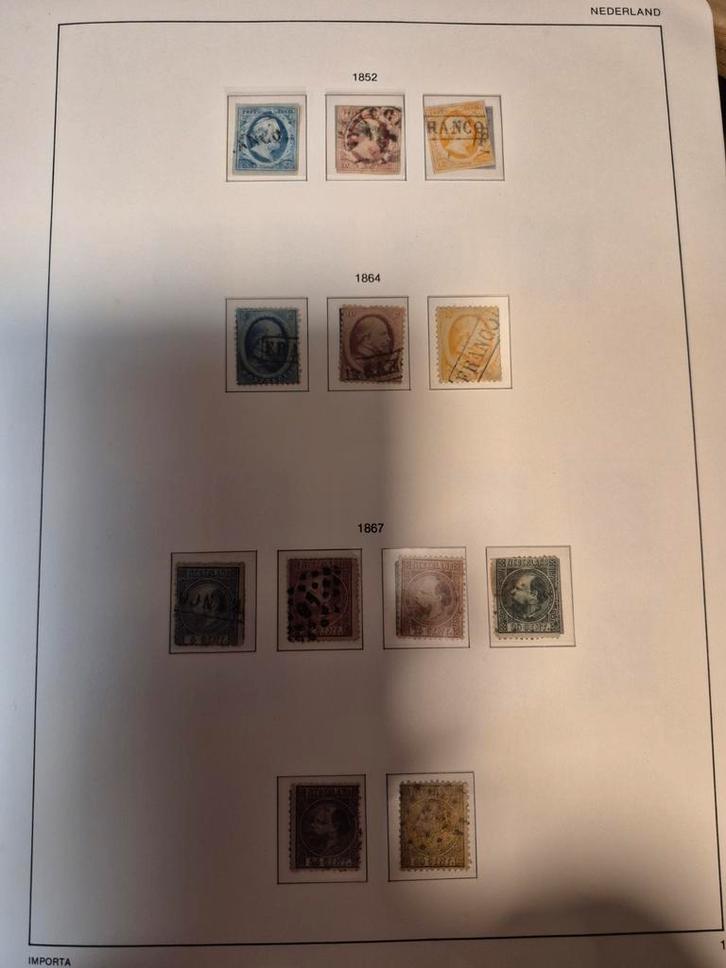Verzameling Nederlandse postzegels in 3 luxe albums 1852/05, Postzegels en Munten, Postzegels | Nederland, Ophalen of Verzenden