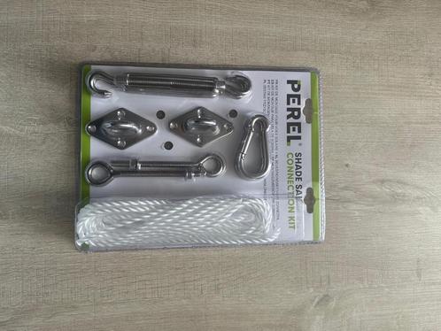 Nieuw Perel Shade Sail Connection Kit – Compleet Montagepakk, Tuin en Terras, Schaduwdoeken, Nieuw, Ophalen