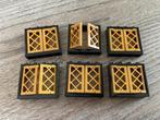 lego kozijnen, ramen zwart 1x4x3 met gouden vensters (10), Kinderen en Baby's, Speelgoed | Duplo en Lego, Ophalen of Verzenden