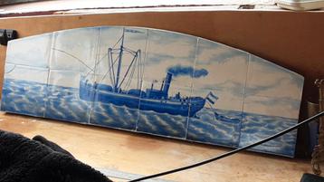 Tegelplateau Stoomschip beschikbaar voor biedingen