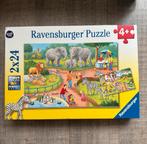 Ravensburger puzzel 2 x 24 stukjes, Ophalen of Verzenden, 10 tot 50 stukjes, Zo goed als nieuw, 2 tot 4 jaar