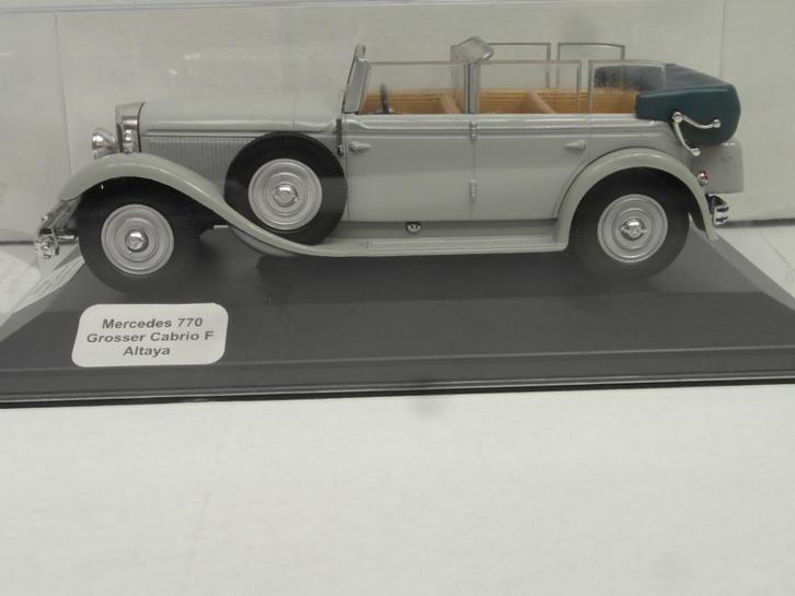 Mercedes 770 Grosser Cabrio  "F"   Altaya   1:43, Hobby en Vrije tijd, Modelauto's | 1:43, Gebruikt, Auto, Overige merken, Ophalen of Verzenden