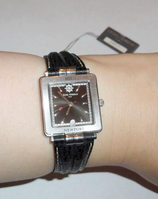 Michel Herbelin horloge donkerblauw stainless, Sieraden, Tassen en Uiterlijk, Horloges | Dames, Nieuw, Polshorloge, Overige merken