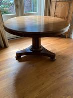 Antieke ronde tafel, Huis en Inrichting, Tafels | Eettafels, Ophalen, Gebruikt, 50 tot 100 cm, 100 tot 150 cm