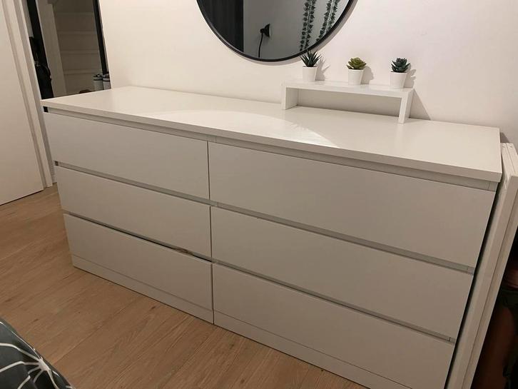 Ikea Malm ladekast - 161cm breed, Huis en Inrichting, Kasten | Dressoirs, Gebruikt, 150 tot 200 cm, 50 tot 75 cm, Met lade(s)