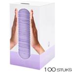 Wegwerp servet Paars, 100 stuks, Sieraden, Tassen en Uiterlijk, Uiterlijk | Cosmetica en Make-up, Paars, Nieuw, Ophalen of Verzenden