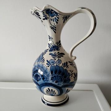 Vaas,vazen,Delfts Blauw,Finger painted,gevormd,schenkkan beschikbaar voor biedingen