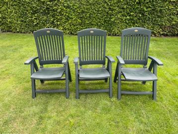 Te koop 6  Tuinstoelen donkergroen. Merk Hartman Prestige beschikbaar voor biedingen