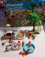 Playmobil 9272 familie bbq en zwembad met verlichting comple, Ophalen of Verzenden, Zo goed als nieuw, Complete set