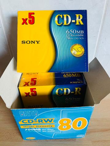 Sony CD-RW : 10 stuks beschikbaar voor biedingen