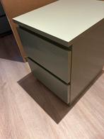 Ikea groen Malm kastje met twee laden, Ophalen of Verzenden