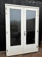 Dubbele deuren openslaande deuren met kozijn, Doe-het-zelf en Verbouw, Kozijnen en Schuifpuien, 75 tot 150 cm, Deurkozijn, Ophalen of Verzenden