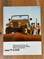 Ca. 1975 Jeep CJ-5 en CJ-6 brochure, Verzenden, Zo goed als nieuw, Overige merken