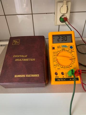 Vintage Digitale multimeter(Metex M-3610)digitaal beschikbaar voor biedingen