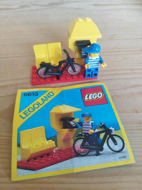 Lego telefooncel met zitje en fietser 6613, Kinderen en Baby's, Speelgoed | Duplo en Lego, Zo goed als nieuw, Ophalen of Verzenden