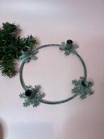 Loberon advents kaarsenhouder antiekgrijs metaal, Ophalen of Verzenden, Zo goed als nieuw