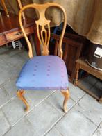 6 Queen ann stoelen, Huis en Inrichting, Stoelen, Hout, Gebruikt, Bruin, Ophalen of Verzenden