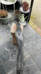 Zwarte leren singel maat 125 cm, Dieren en Toebehoren, Ophalen of Verzenden, Zo goed als nieuw, Springen