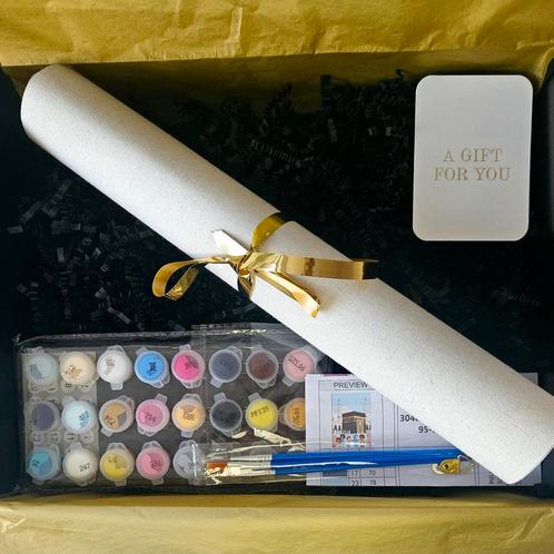 DIY schilderen op nummer Kaaba, moskee, islam, koran, cadeau, Hobby en Vrije tijd, Schilderen, Nieuw, Schilderen op nummer, Ophalen of Verzenden