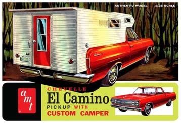 Bouwdoos 1965 Chevy El Camino met Camper opbouw 4n1 AMT beschikbaar voor biedingen