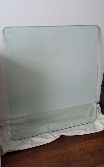 Glasplaat voor tafel /glazen tafelblad 100x88 cm rechthoekig beschikbaar voor biedingen