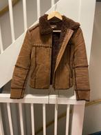ALDO BRUIN LEER WINTER TEDDY JAS, MAAT; S/M, Ophalen of Verzenden, Zo goed als nieuw, Maat 36 (S), Bruin