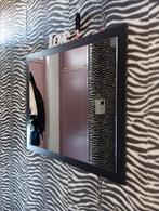 Mooie Spiegel met donker grijs Lijst, Ophalen, Vierkant, Zo goed als nieuw, 75 tot 100 cm