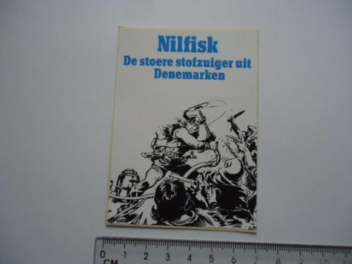 sticker Nilfisk stofzuiger erik noorman strip retro viking, Verzamelen, Stickers, Zo goed als nieuw, Overige typen, Verzenden