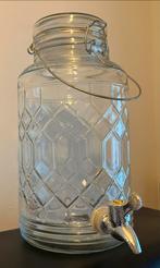 Glazen Drankdispenser met Tapkraan, Ophalen of Verzenden, Zo goed als nieuw