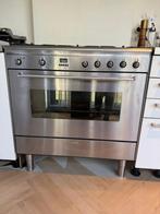 Smeg SNL90D RVS fornuis 90 cm – 5 pits gas & oven, Witgoed en Apparatuur, Fornuizen, Ophalen, Gebruikt, 60 cm of meer, Gas