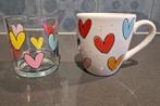 Blond Amsterdam || mok en glas || hartjes, Blond Amsterdam, Ophalen of Verzenden, Zo goed als nieuw, Kop(pen) en/of Schotel(s)