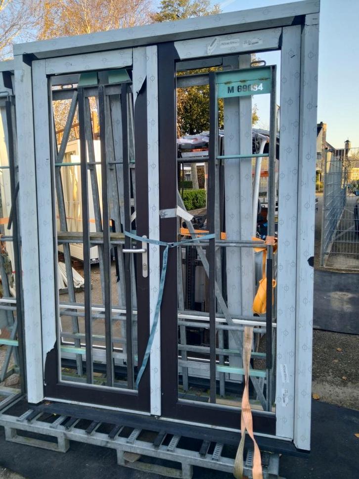 2 sets tuindeuren, Doe-het-zelf en Verbouw, Deuren en Horren, Nieuw, Buitendeur, 215 cm of meer, 120 cm of meer, Kunststof, Ophalen of Verzenden