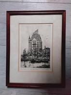 Ets van het Witte Huis Rotterdam - Anna Doedijns, Antiek en Kunst, Kunst | Etsen en Gravures, Ophalen of Verzenden