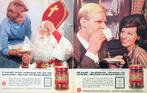 45 vintage advertenties reclames Douwe Egberts koffie 56-79, Verzenden, Gebruikt, Reclamebord