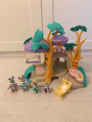 Fisher Price boomhuis speelhuis met konijnen vintage beschikbaar voor biedingen