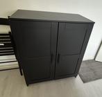 Brimnes kastje, zwart met deuren (IKEA), Huis en Inrichting, Kasten | Overige, Ophalen, Zo goed als nieuw