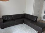 Lederen Hoekbank - Comfortabel en Stijlvol, Huis en Inrichting, Ophalen of Verzenden, Gebruikt, Leer