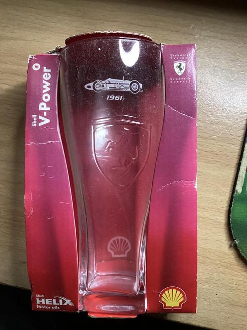 Ferrari glas (Shell), Verzamelen, Glas en Borrelglaasjes, Zo goed als nieuw, Frisdrankglas, Ophalen of Verzenden