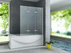 Badwand, Creavit Aloni 3 delig 130 x 140 cm volledig inklapb, Ophalen, Nieuw, Glas, Douche