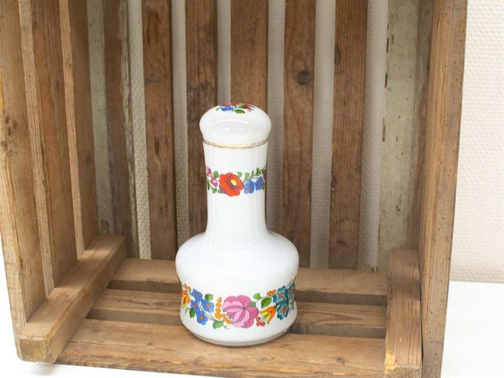 Hongaarse geschilderde pot 29419, Huis en Inrichting, Keuken | Servies, Gebruikt, Schaal of Schalen, Overige stijlen, Porselein