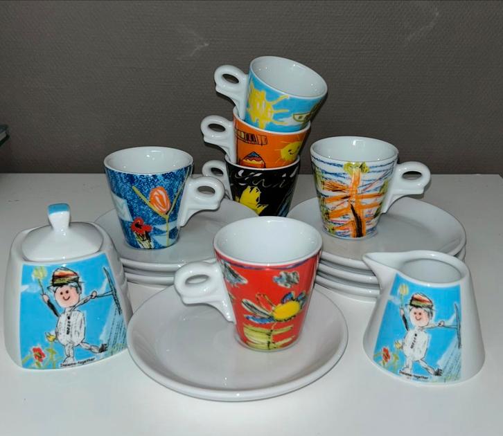 Ancap espressokopjes - Italiaans design, Huis en Inrichting, Keuken | Servies, Zo goed als nieuw, Kop(pen) en/of Schotel(s), Overige stijlen