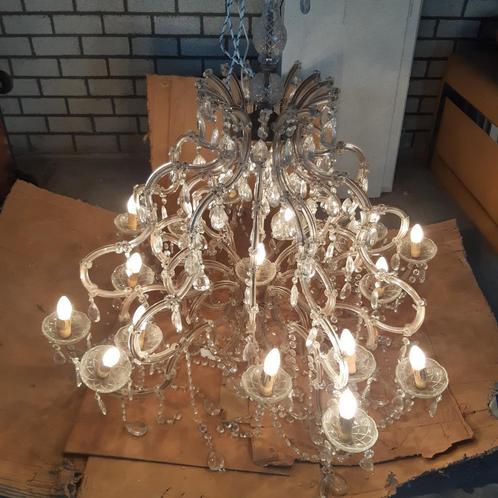 KASTEEL HANGLAMP   [  KRISTAL  ], Huis en Inrichting, Lampen | Hanglampen, Minder dan 50 cm, Ophalen