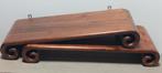 2 x Chinese houten sokkel standaard plank met scroll, Ophalen of Verzenden