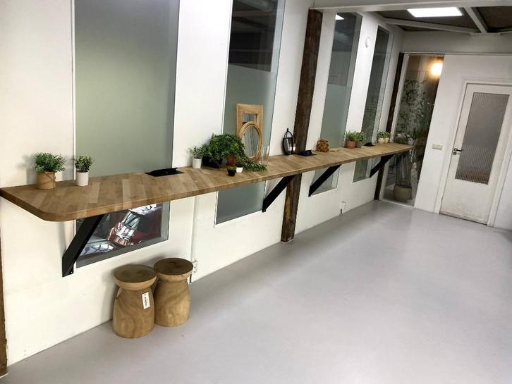 Stevige werktafel / werkblad | 604 cm breed, Huis en Inrichting, Bureaus, Zo goed als nieuw, Bureau, Ophalen