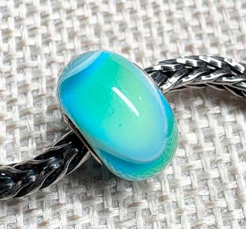 Trollbeads Trollbead retired Turkooizen Gordeldier, Sieraden, Tassen en Uiterlijk, Bedels, Zo goed als nieuw, Trollbeads, Glas of Kristal
