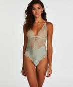 NIEUW Hunkemoller Body Naomi Groen - Maat S, Kleding | Dames, Ondergoed en Lingerie, Ophalen of Verzenden, Groen, Body of Korset