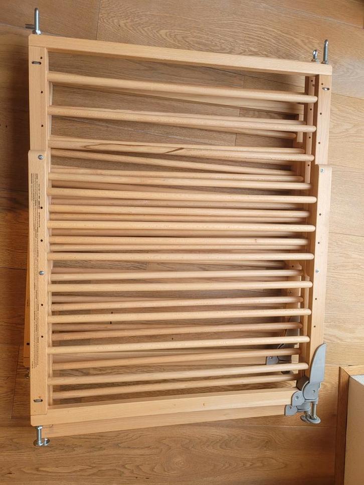 Veiligheidhek voor deuren/trappen, Kinderen en Baby's, Traphekjes, Gebruikt, Klemhekje, Hout, 100 tot 115 cm, Ophalen